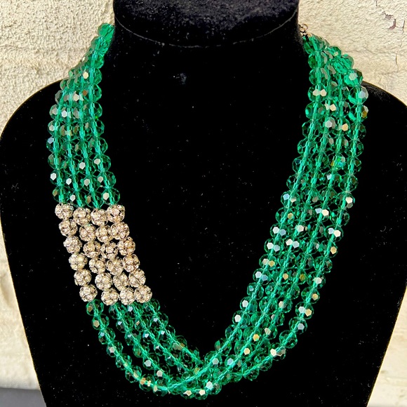 2/$50 4-Strand Beaded Collar Necklace - Picture 1 of 4